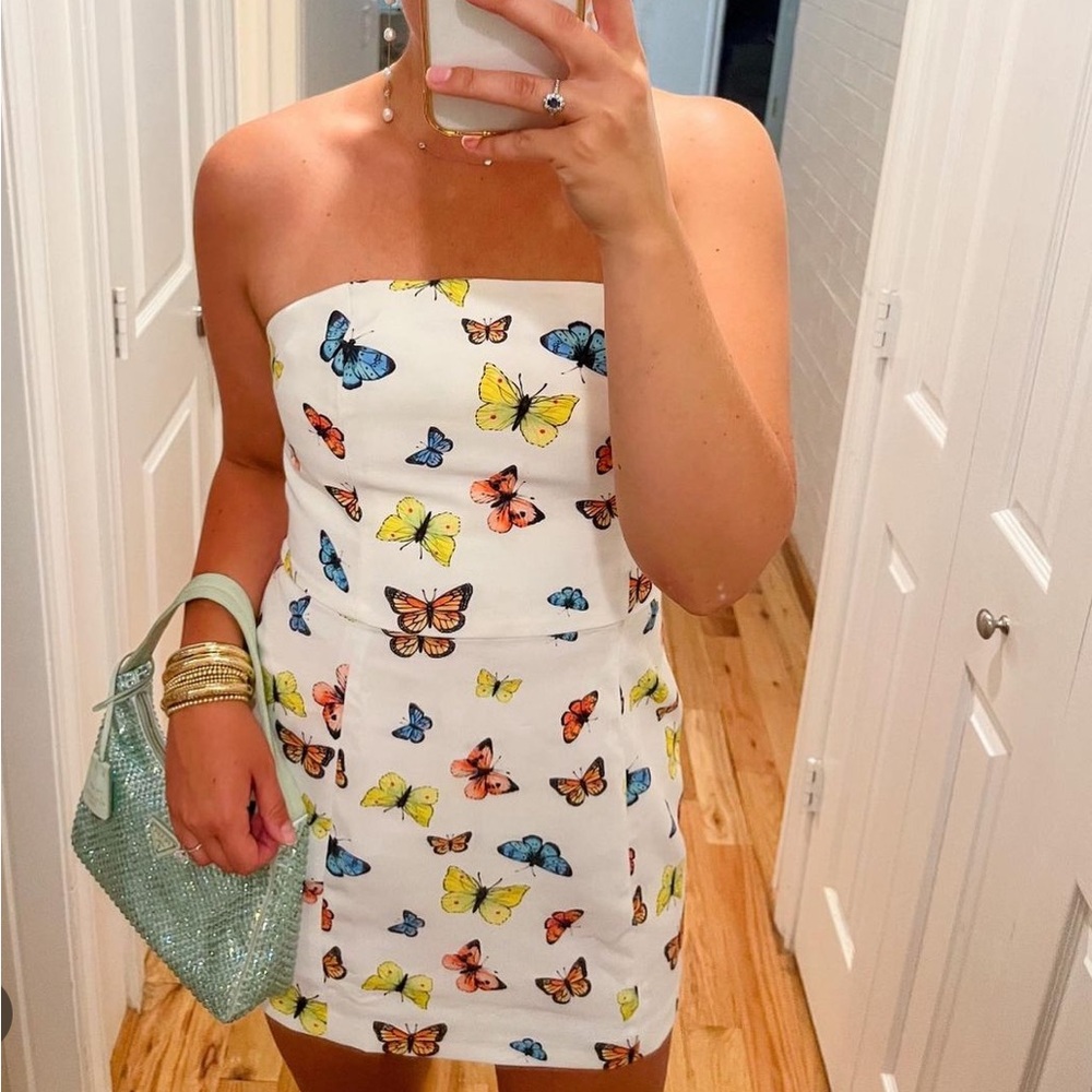 Butterfly Mini Dress! Only worn once!